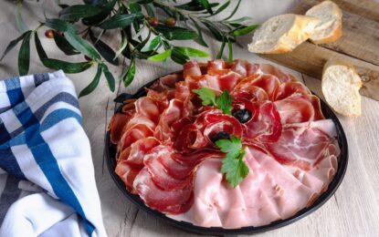 Narezek s kuhanim pršutom